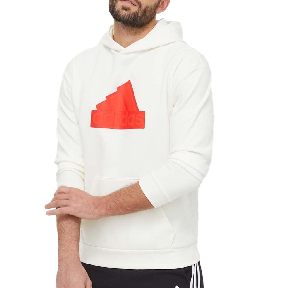 Adidas Sweat Blanc/Rouge Homme Adidas Bos