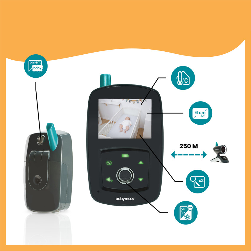 Babyphone vidéo Yoo-travel – Noir