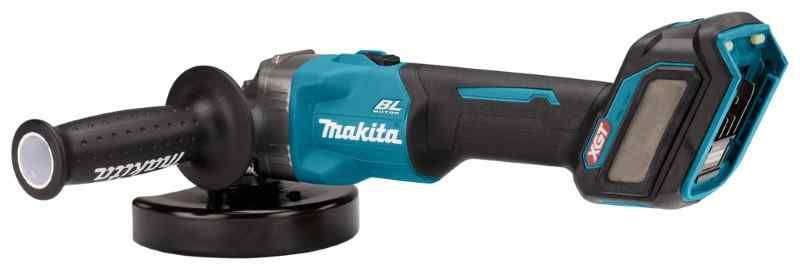 Makita GA026GZ 40 V Max Haakse slijper 125 mm zonder accu's en lader, in doos, met vastzetschakelaar
