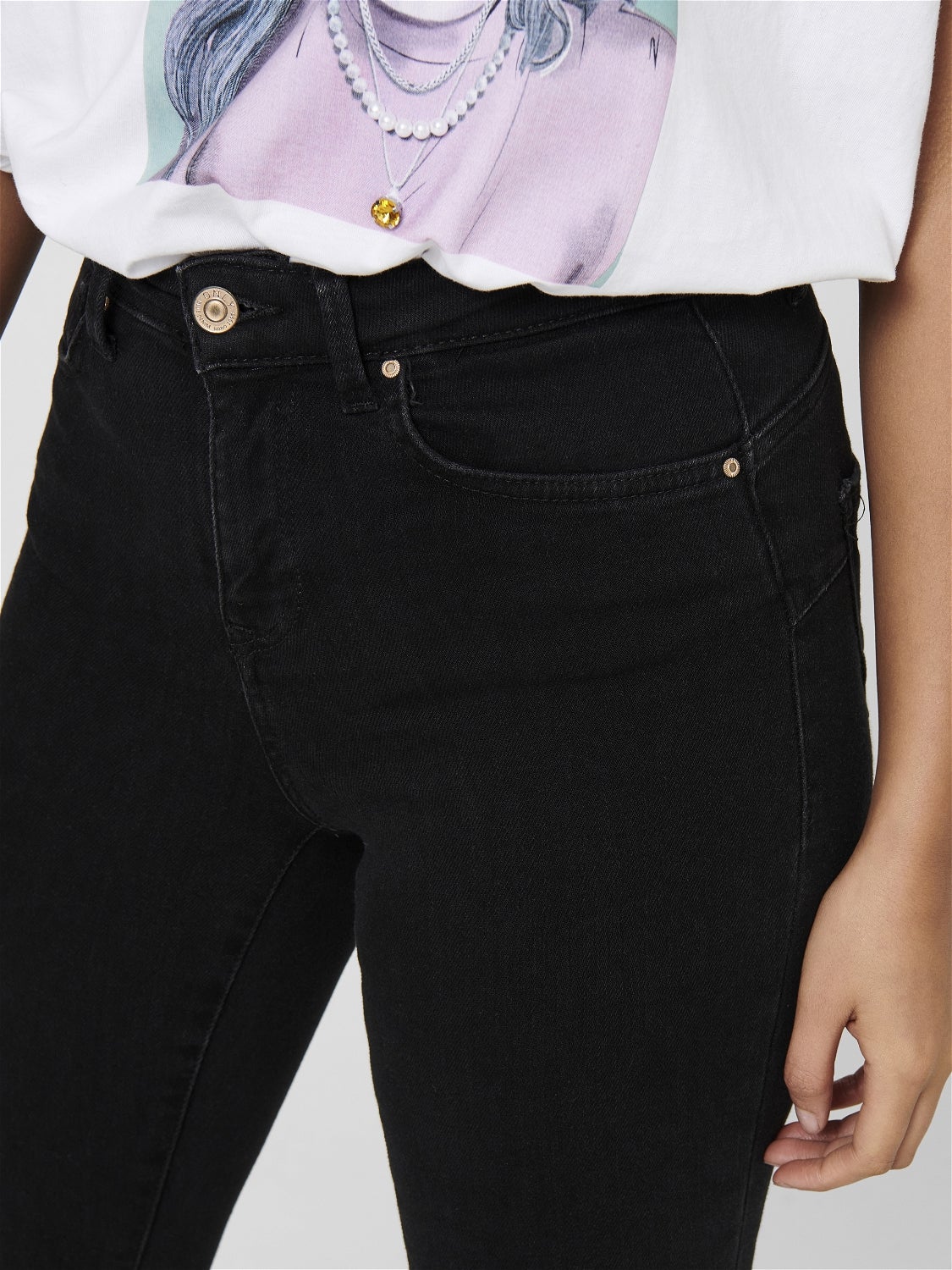 ONLPOWER Mittlere Taille Skinny Fit Jeans Black