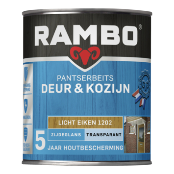 Rambo Pantserbeits Deur & Kozijn zijdeglans transparant licht eiken 750 ml