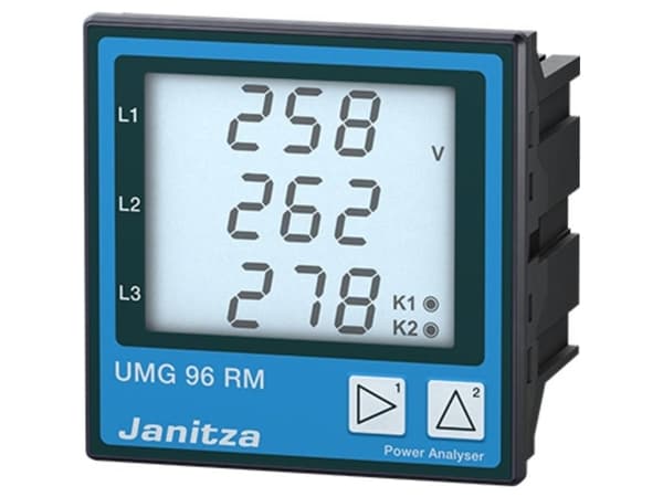 Janitza electronics GmbH Netzanalysator 90-277VAC 90-250VDC UMG 96RM (5222064)