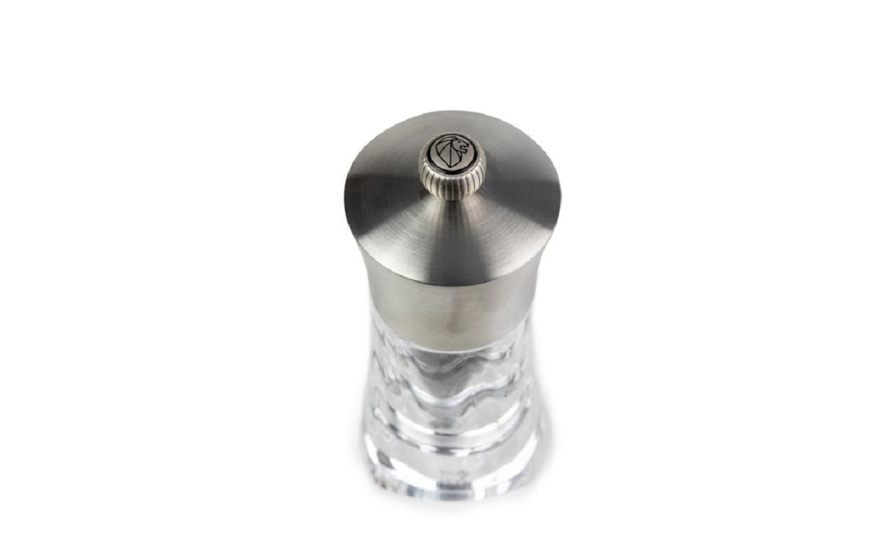Pfeffermühle Quessant 14 cm, TransparentGewürzmühle für Pfeffer
