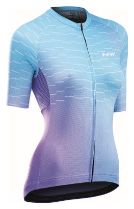 Maillot Manches Courtes Northwave Femme BLADE Candy Bleu