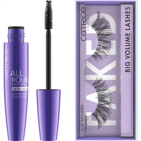 Vorteilsset Allround Mascara Ultra Black & Faked Big Volume Lashes