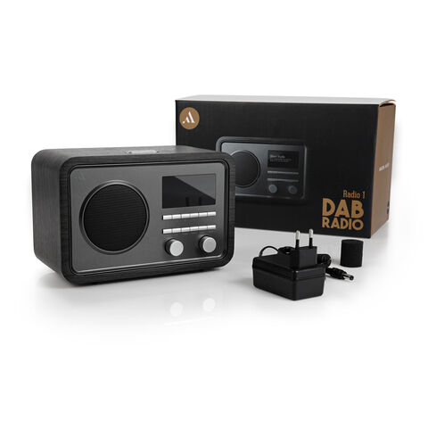 Argon RADIO1 – betaalbare DAB-RADIO, goede geluidskwaliteit Zwart essenhout