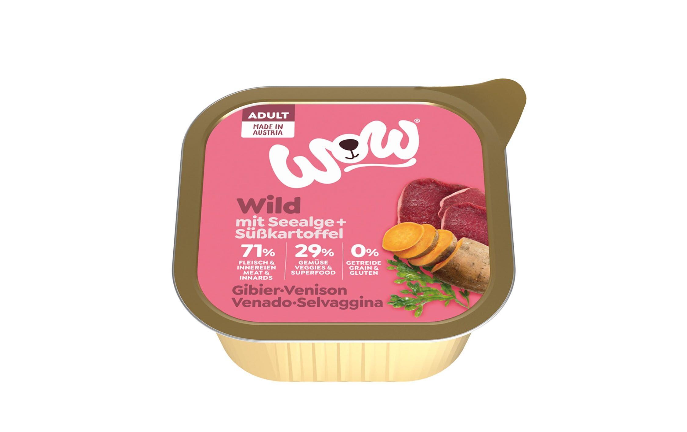 Nassfutter Adult Wild Schale, 11 x 150 gAlleinfuttermittel für ausgewachsene Hunde