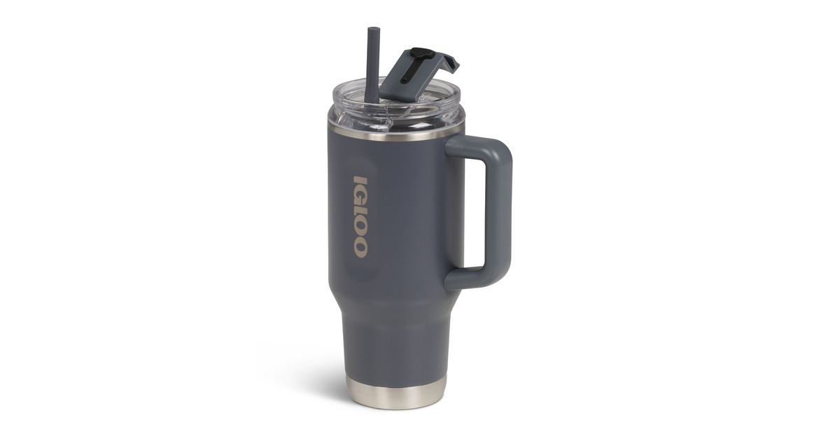 IglooFlip ‘n’ Sip Travel Mug 32 oz, 0,95 liter drinkfles  (Carbon)