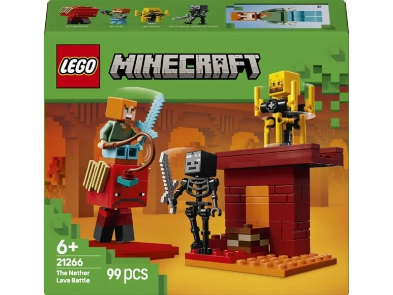 LEGO Minecraft 21266 Nether-lavakampen