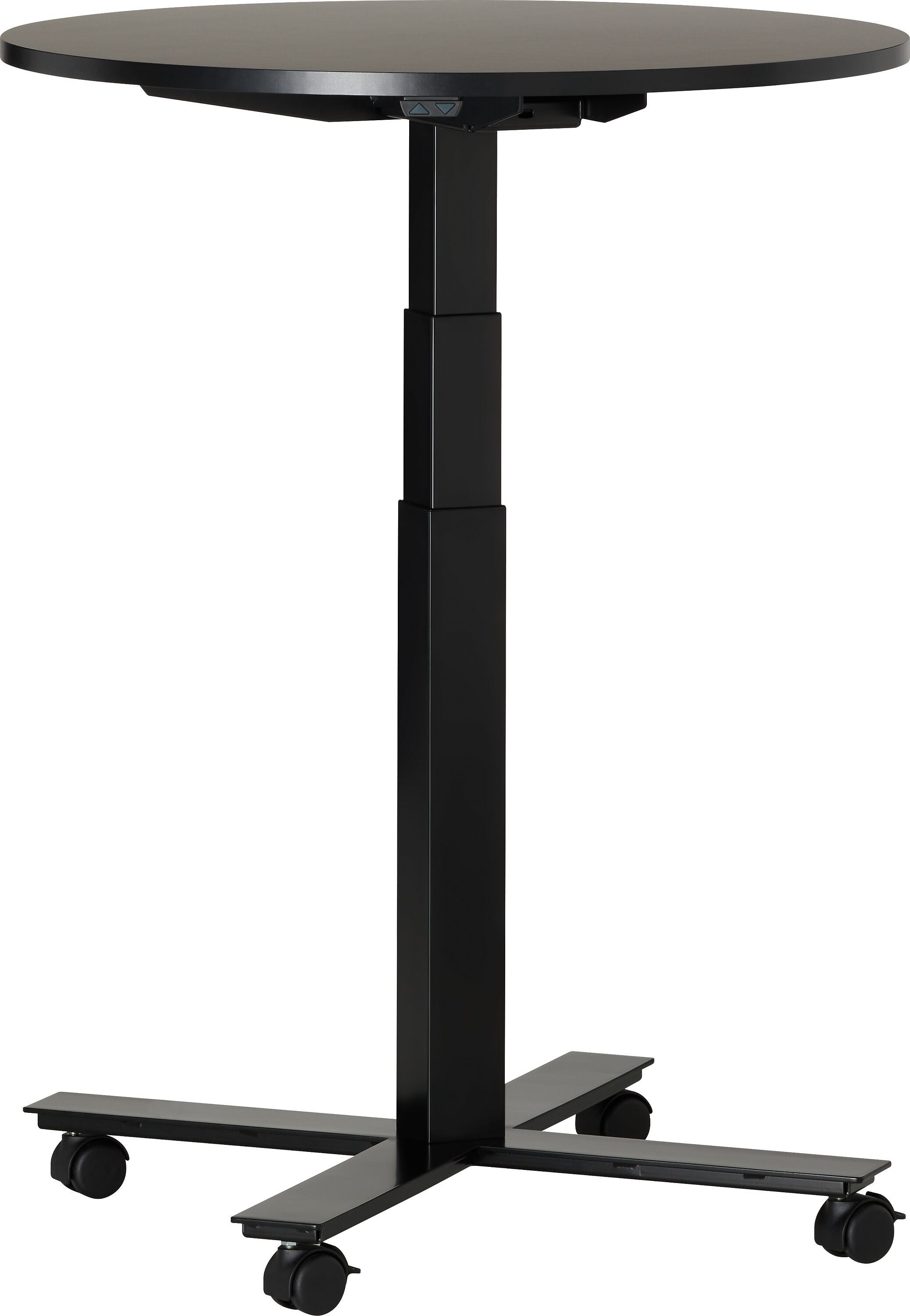 FLEXCUBE Besprechungstisch höhenverstellbar - Schwarz / H: 66.5 cm