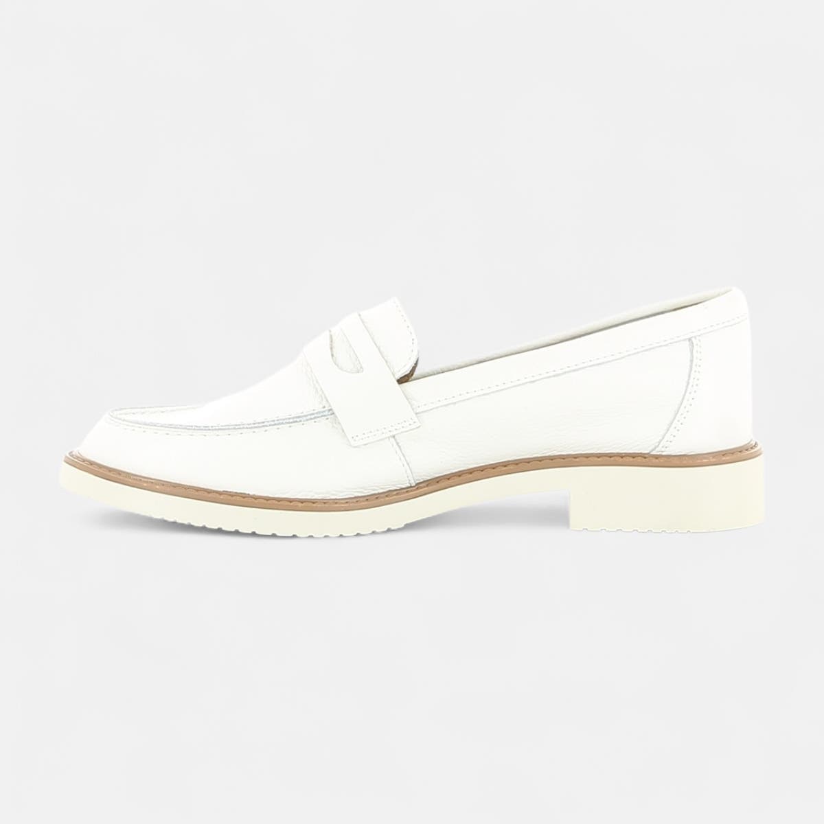 Mocassins Femme en cuir blanc