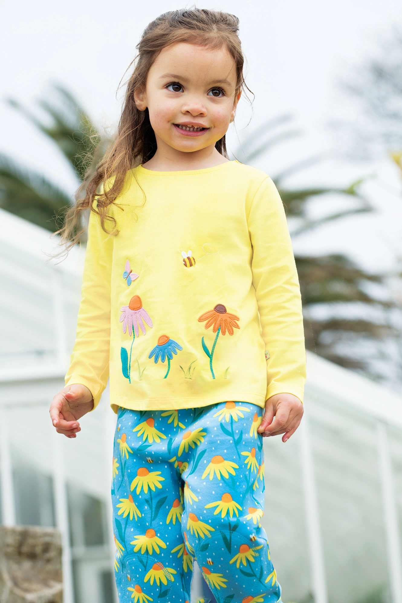 Langarmshirt ECHINACEA in gelb