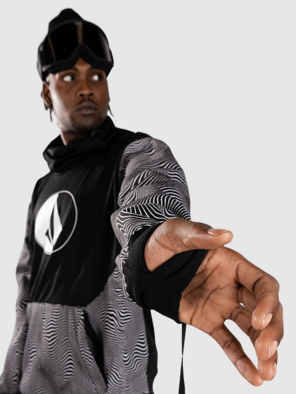 Volcom Hydro Riding Shred Hoodie black print