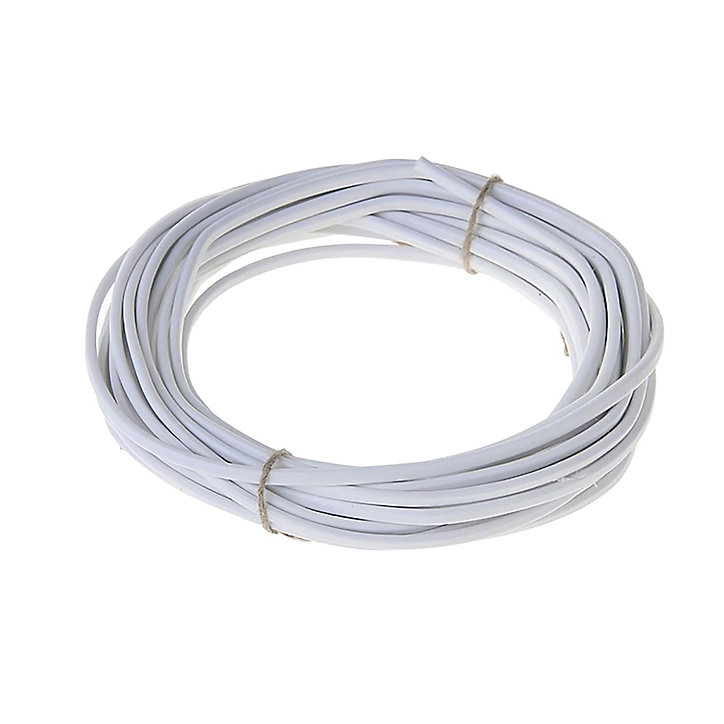 Câble électrique flexible H03VVH2F 2x0,75 mm² Blanc - 10 m