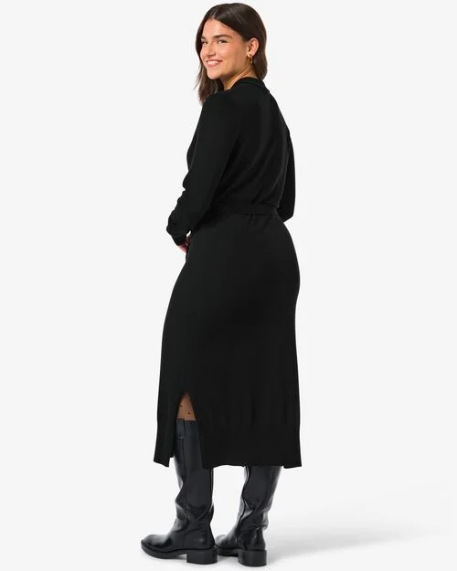 robe femme Frony en maille  noir