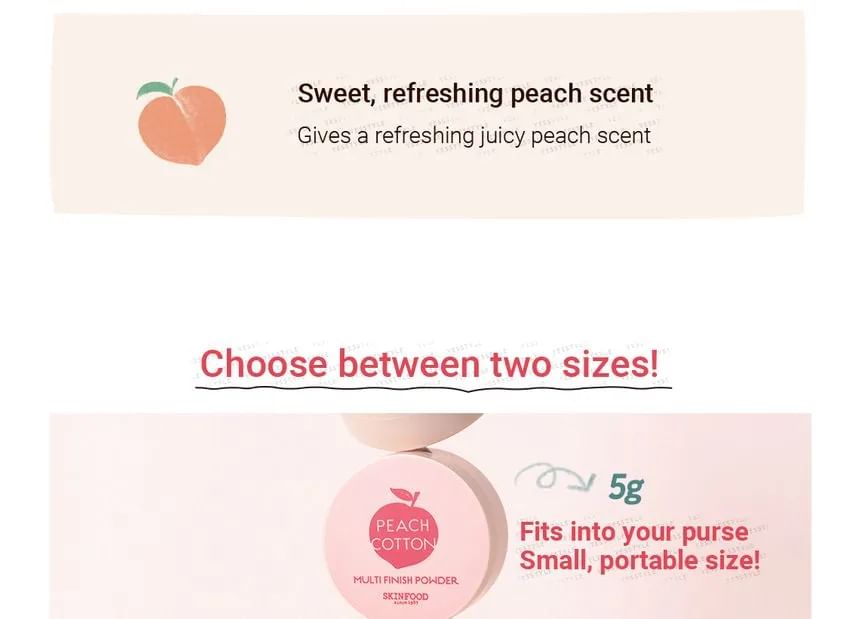 SKINFOOD - Peach Cotton Multi Finish Poeder Groot