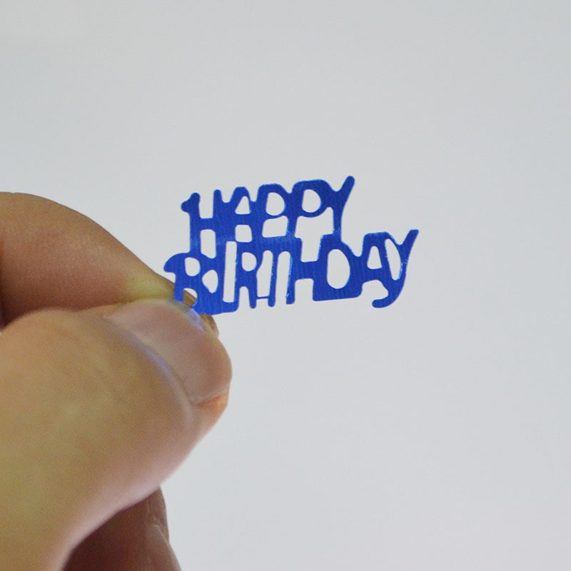 (15g) 3cm Konfetti Happy Birthday Party Dekoration Metallic Streukonfetti Tischdekoration - Gold