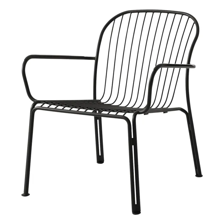 & Tradition Chaise lounge avec accoudoirs Thorvald SC101, Space Copenhagen | Noir