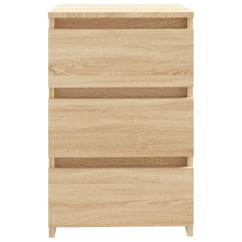 vidaXL - Nachtkastje - Bruin - Bewerkt hout - 2 stuks