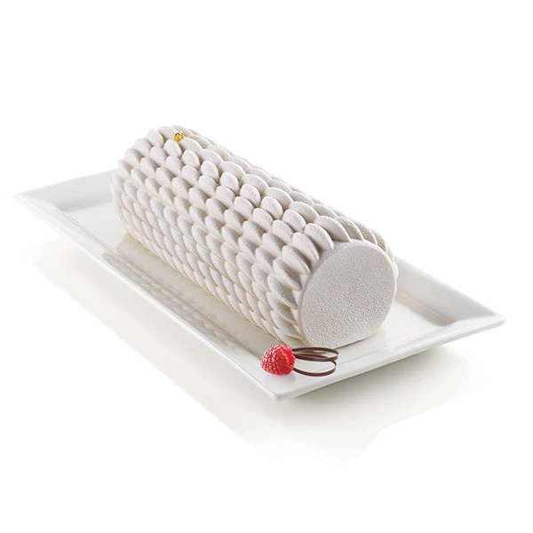 Moule 3D bûche quenelle en silicone Silikomart