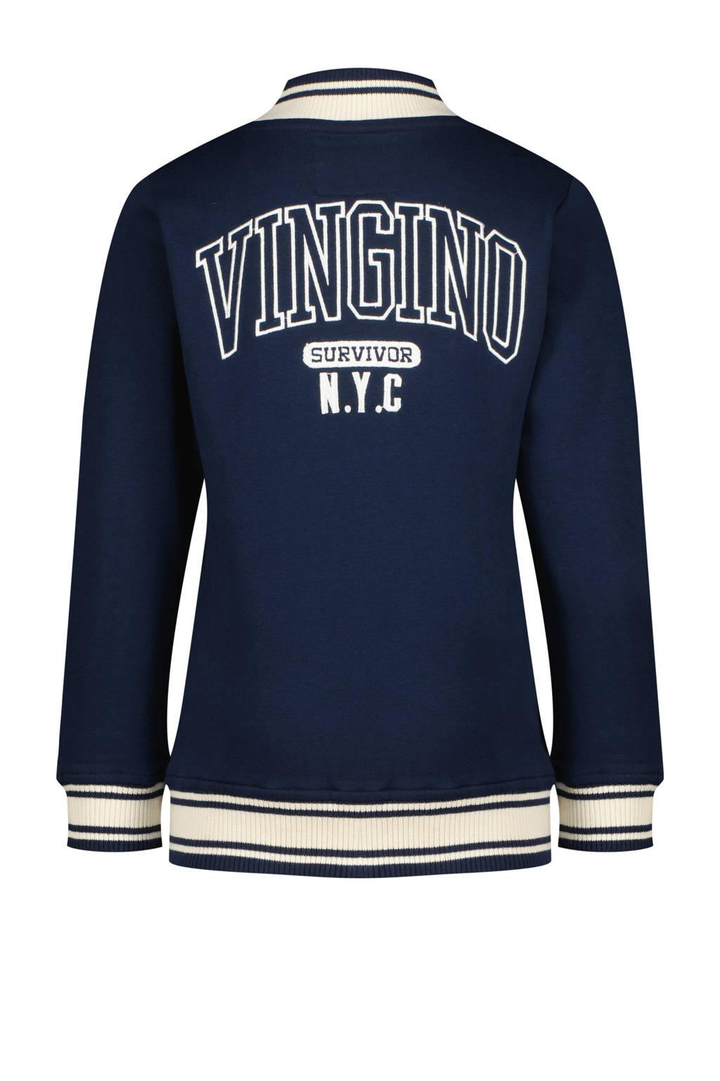 Vingino vest Osana met backprint donkerblauw