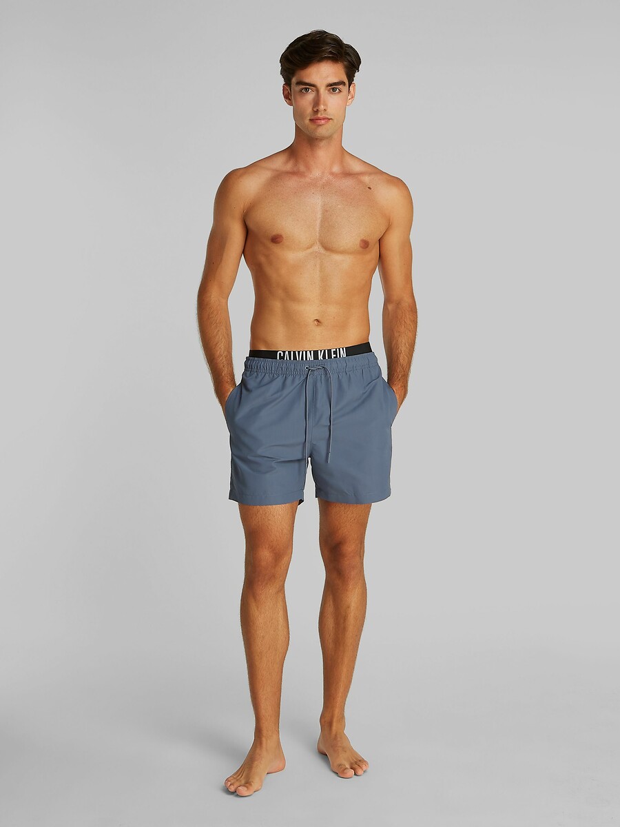 CALVIN KLEIN<br>Calções de banho com cós duplo