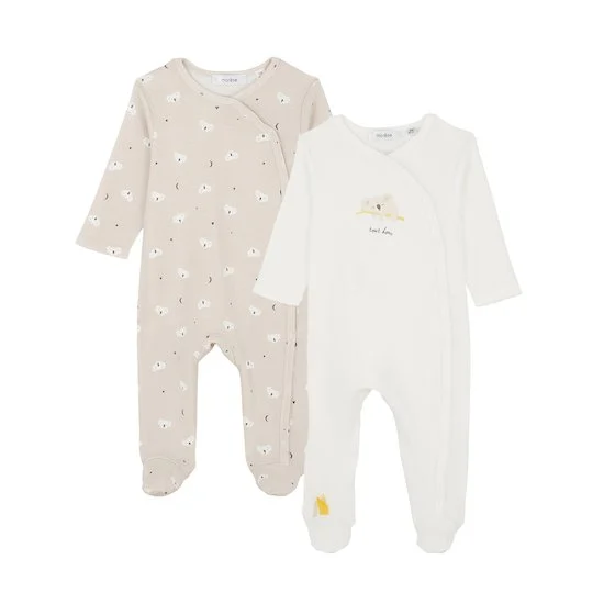 Lot 2 pyjamas Petit Koala   Écru/Beige        de               Marèse
