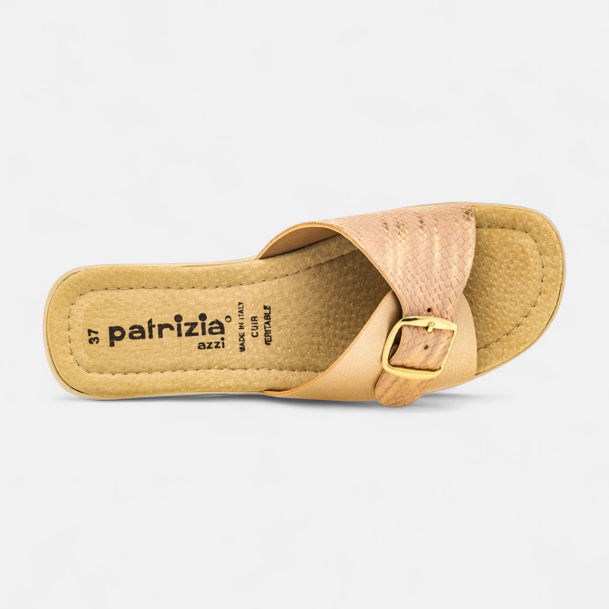 Pantoufles mules Femme or