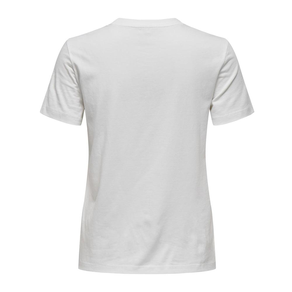 Only T-shirt Blanc Femme Only Lima