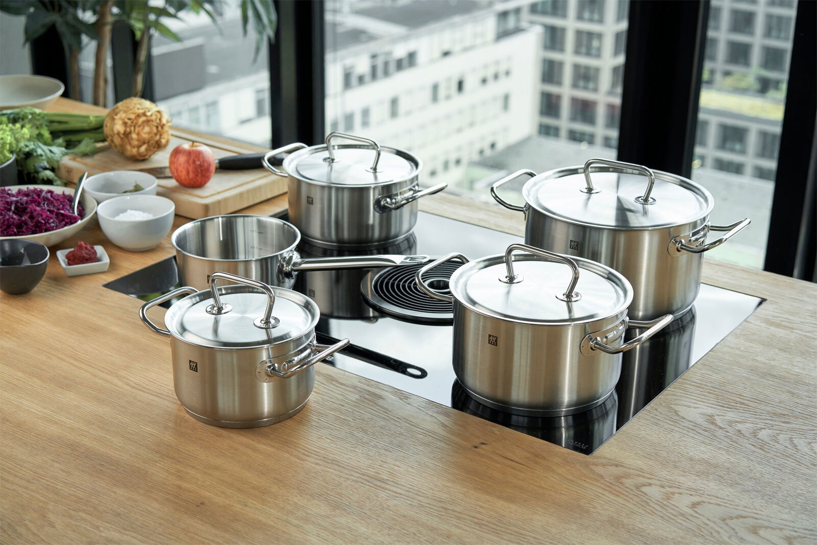ZWILLING Kochtopfset TWIN CLASSIC 5-teilig Edelstahl 18/10