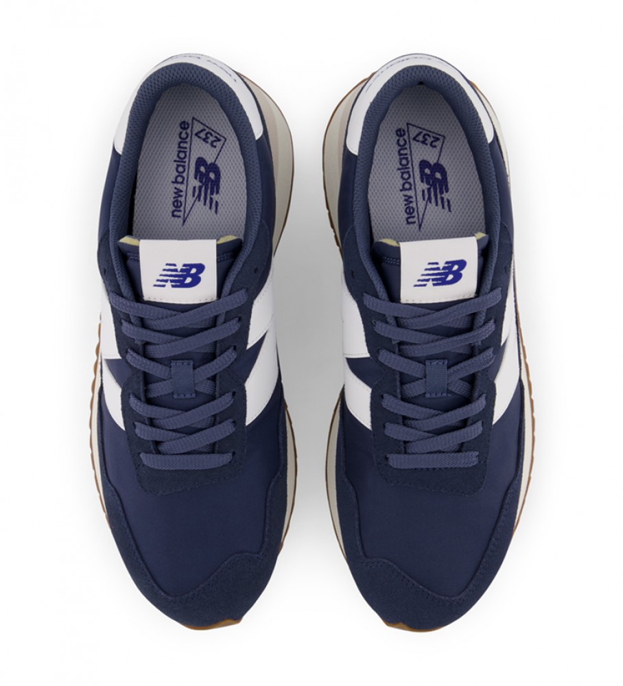 Tênis de couro New Balance MS237GB azul marinho
