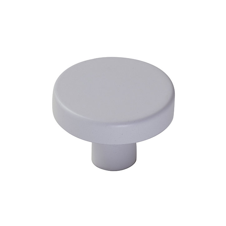Lot 4 boutons de meuble rond blanc Ø4cm