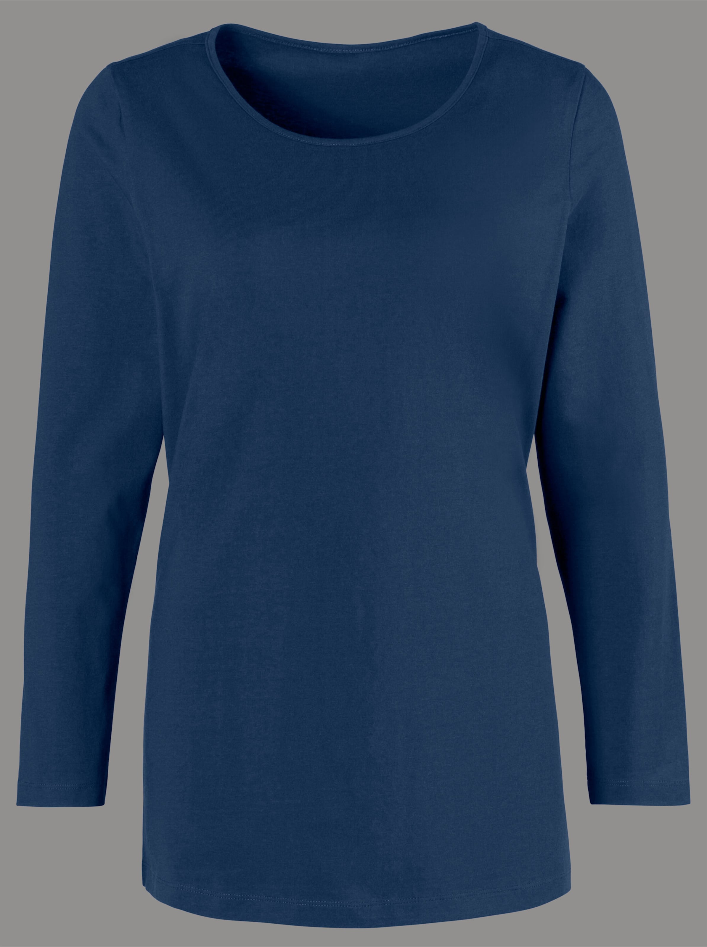 Langarmshirt in marine