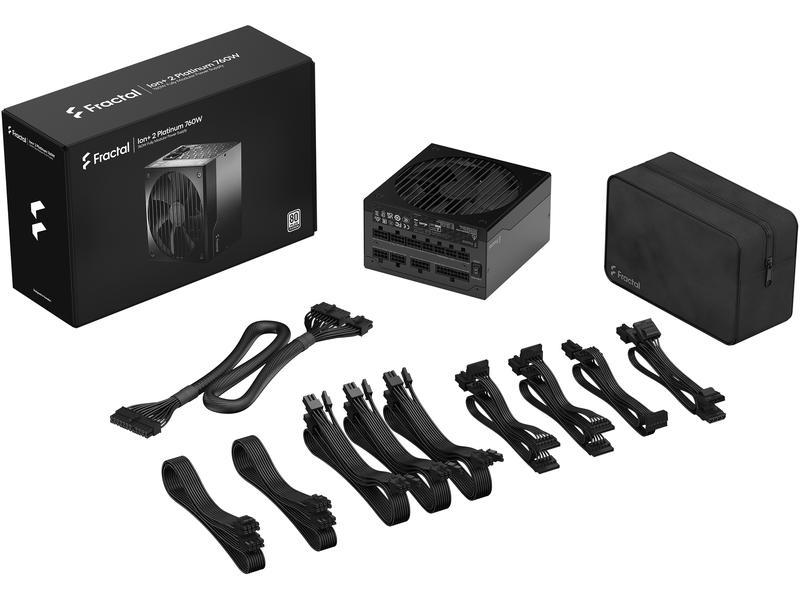 Fractal Design Netzteil Ion  2 Platinum 760 W Vollmodulares 760 W ATX-Netzteil