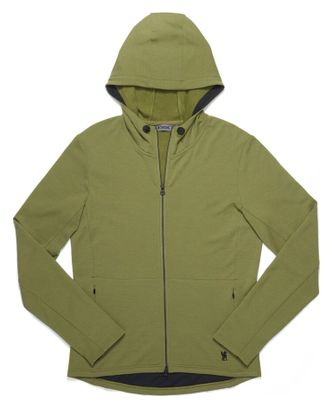 Sweat à Capuche Chrome Merino Cobra 3.0 Olive