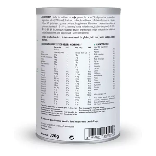 Proteína vegetal Eafit Protisoya sabor chocolate 320g