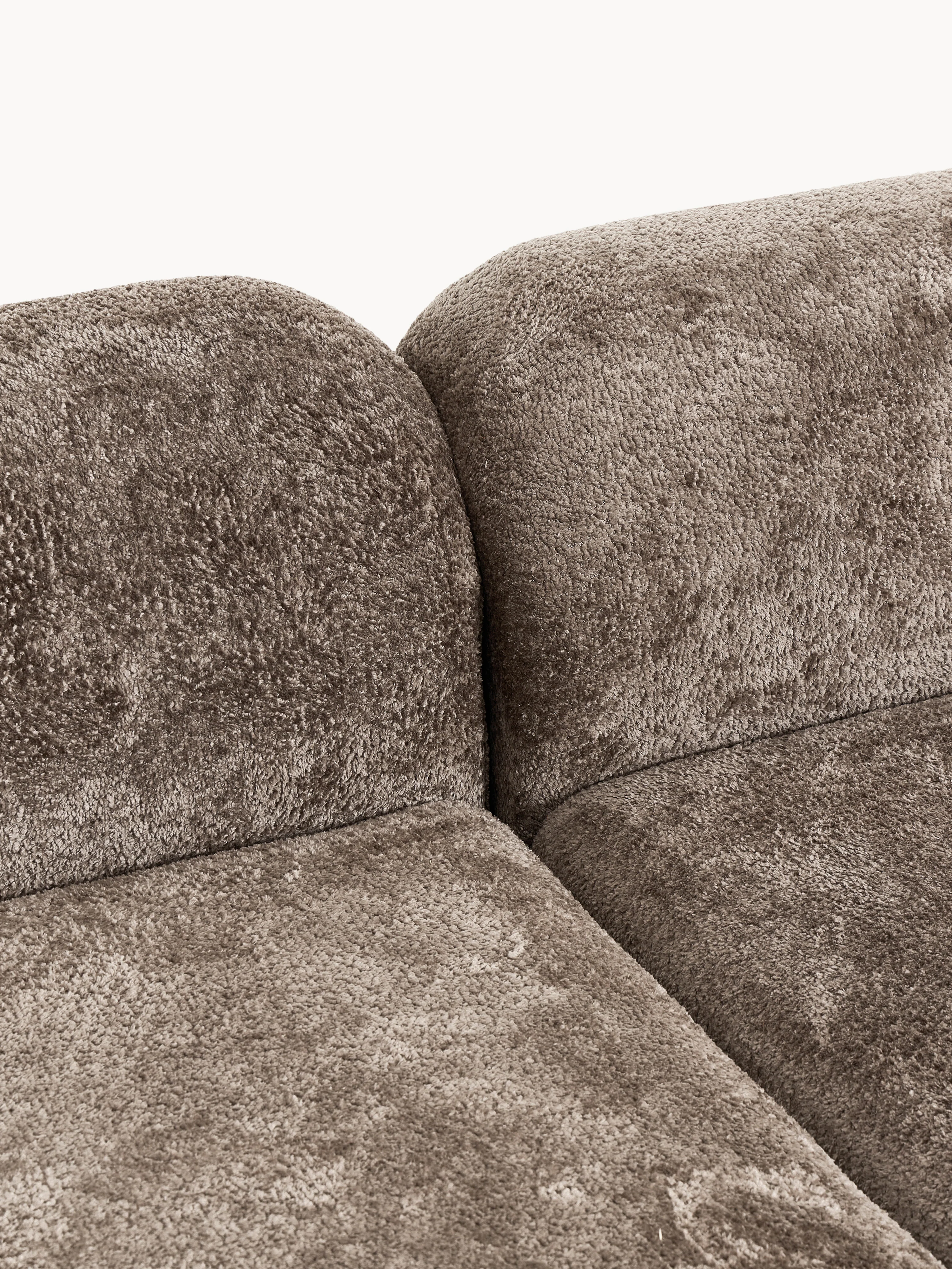 Modulaire teddy-bouclé hoekbank Wolke (3-zits)