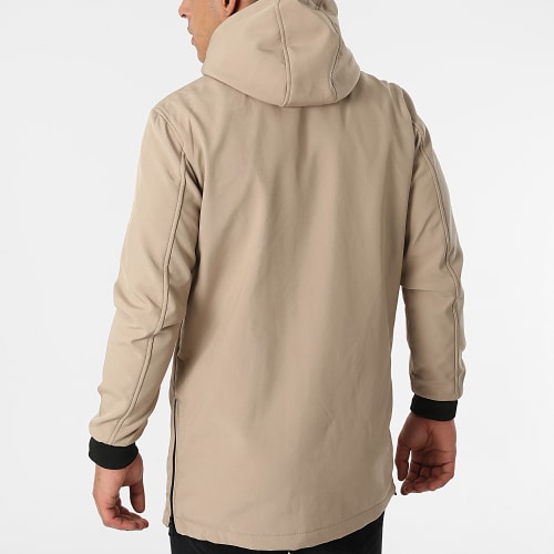 Veste Zippée Capuche Beige