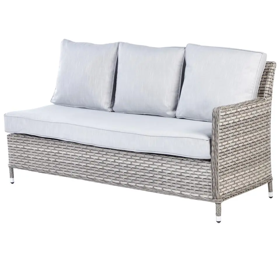 LACONA - Loungeset 9-zits - Grijs - Kunstrotan