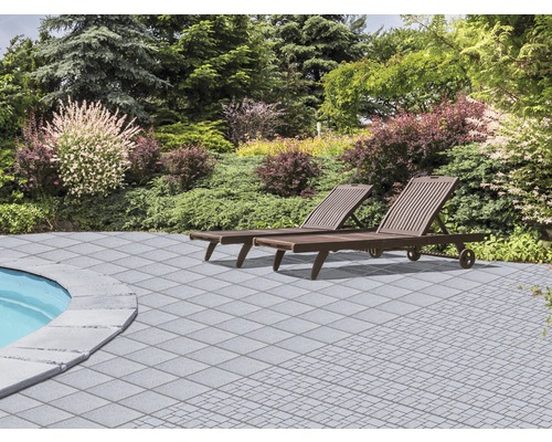 Kliktegel florco graniet Roma klein 30 x 30 cm grijs