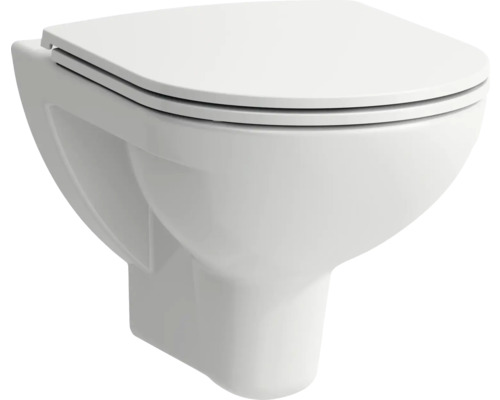 LAUFEN Wandcloset Pro, diepspoel, randloos, glanzend wit met toiletzitting H8669510000001