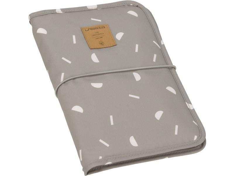 Lässig Wickelunterlage Changing Pouch Blocks Taupe 1 Stück Windeltasche mit Wickelunterlage für unterwegs