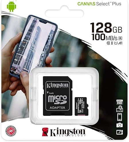 128GB Canvas Select Plus Micro SDXC Speicherkarte Klasse 10 UHS-I 100 MB/s mit SD Adapter SDCS2/128GB (‎740617298703) - Schwarz