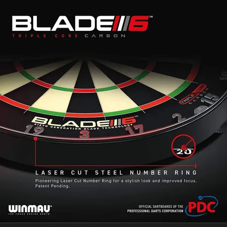 Winmau Blade 6 Triple Core Carbon Dartboard