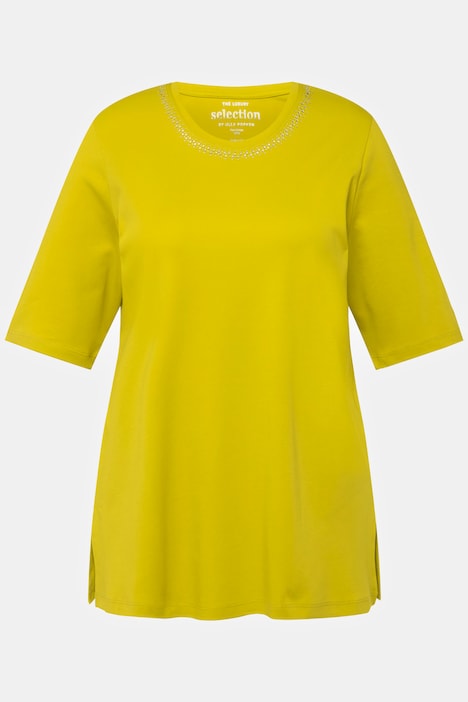 T-Shirt, A-Linie, Rundhals, Halbarm, Pima Cotton