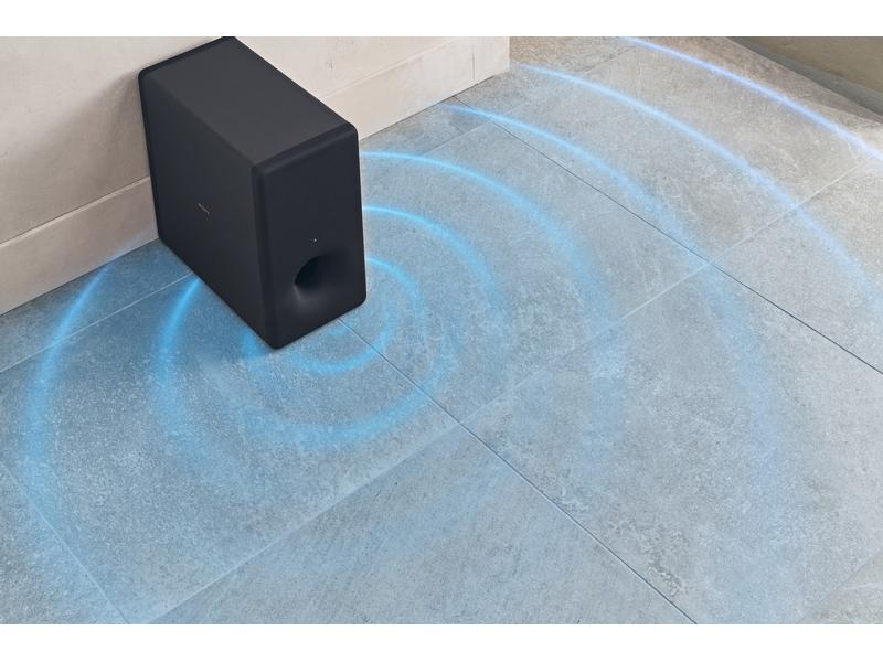 Sony Subwoofer SA-SW3 Schwarz Kräftige, tiefe Bässe spüren
