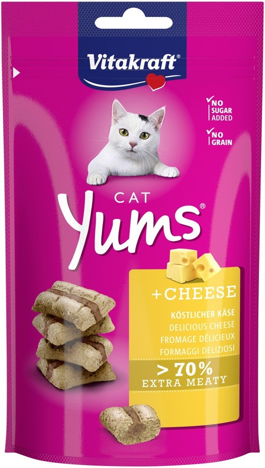 Vitakraft - Kattegodbider - 9 x Cat Yums m/Ost 40g