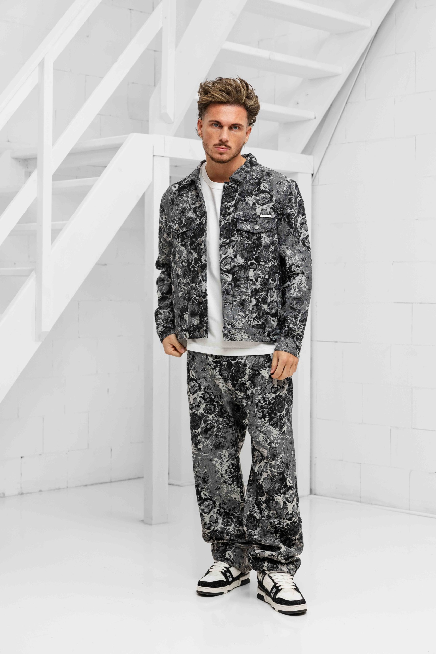 24 Uomo Flora 2.0 T-shirt Heren Off-White