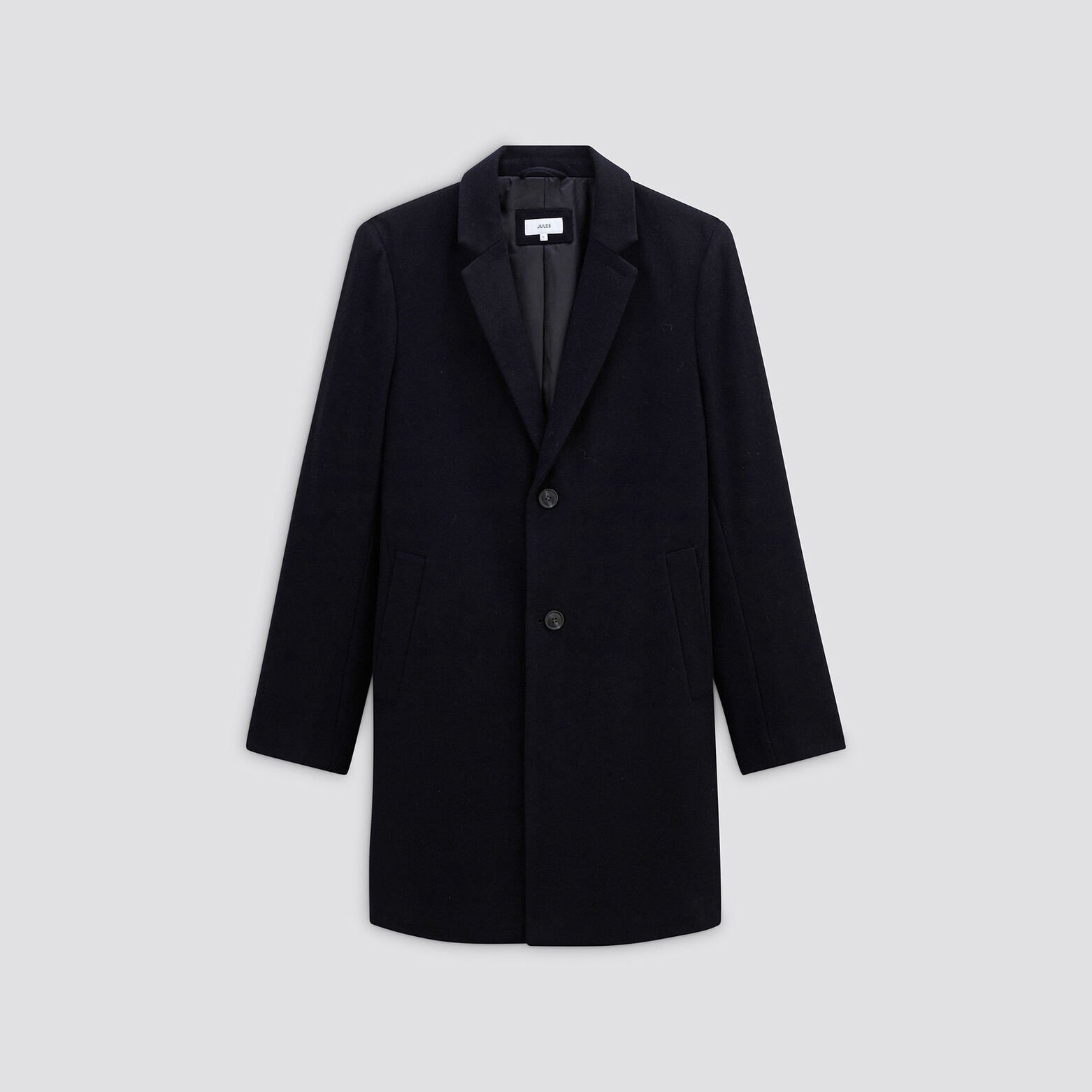 Manteau col tailleur Bleu foncé