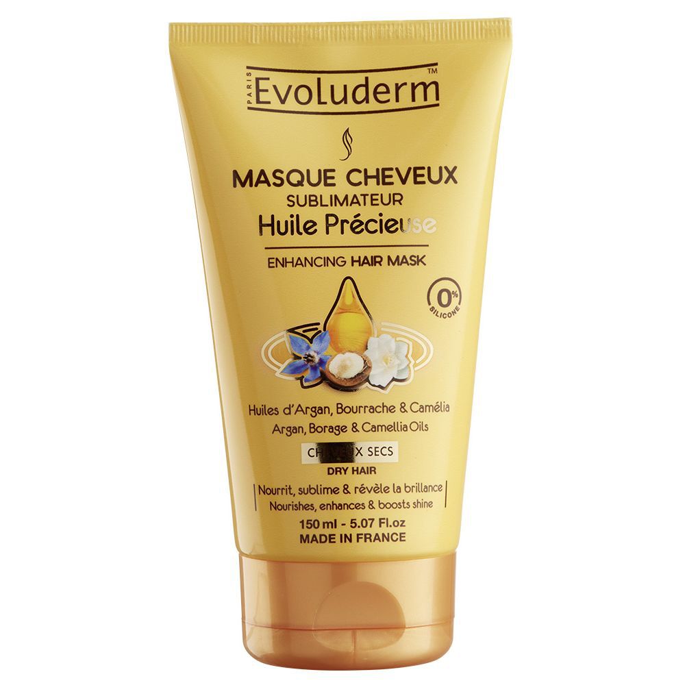 Masque cheveux Evoluderm huile précieuse 150 ml
